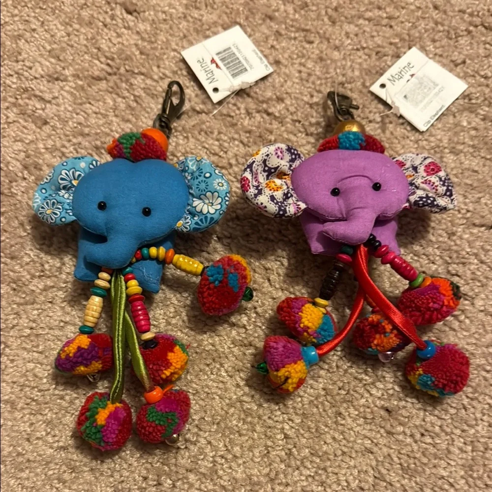 Colorful Elephant Clip Set - Picture 1 of 3